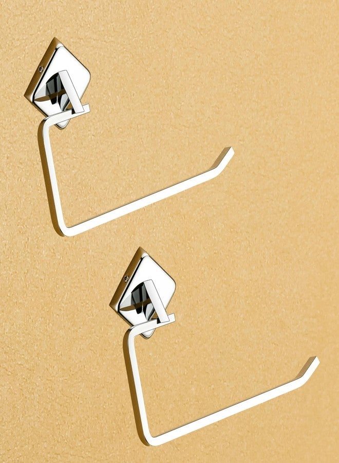 iSTAR Stainless Steel Towel Holder Ring Napkin Stand for Bathroom Pack of 2 - Image 1